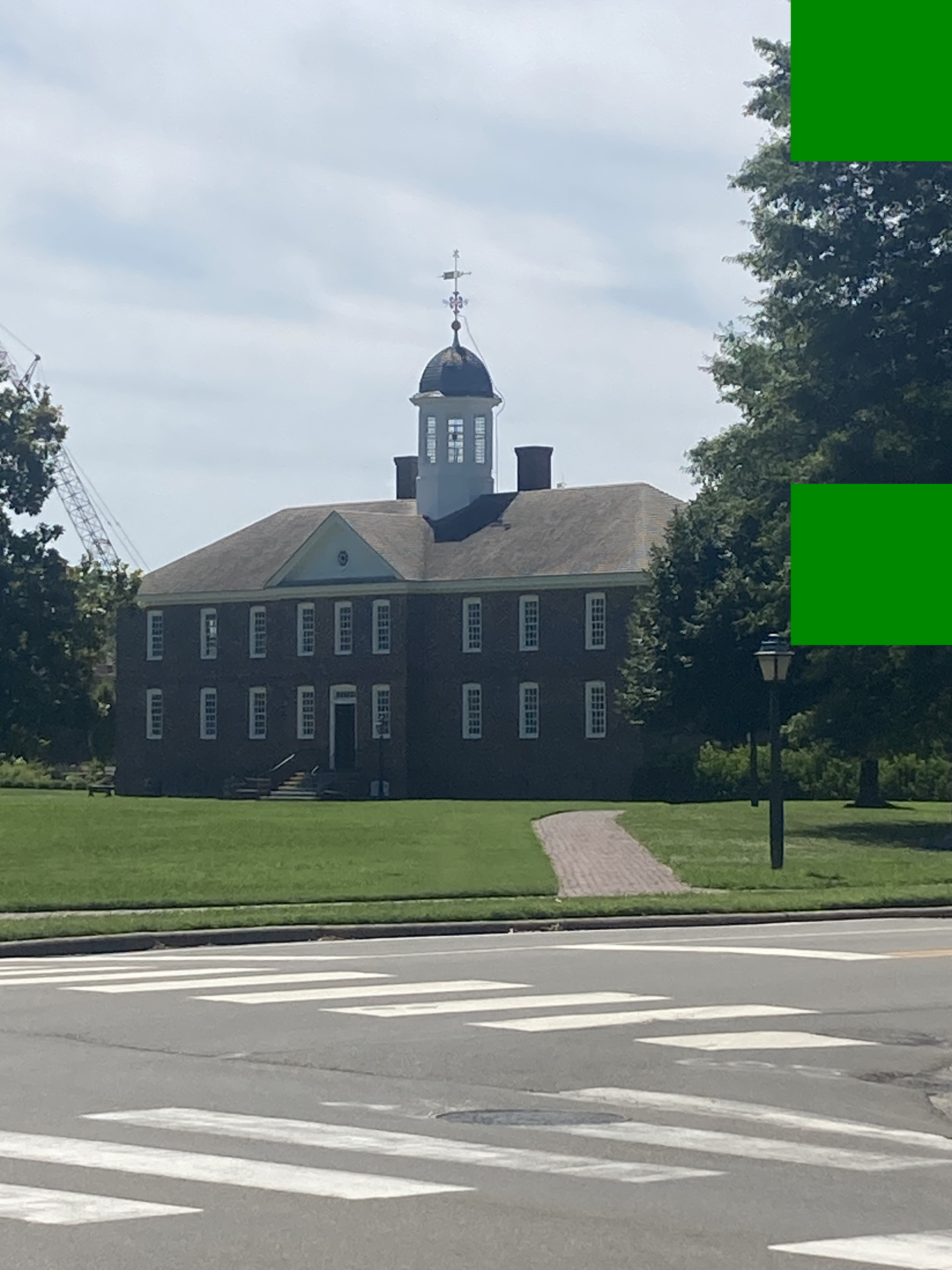 Historic streets and buildings in Williamsburg Virginia