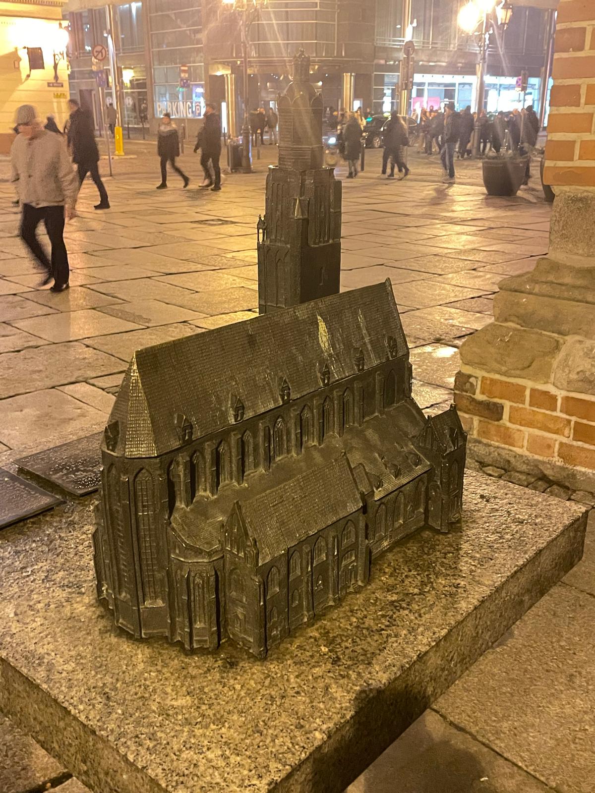 Wrocław cathedral miniature model — Two for the Row'd